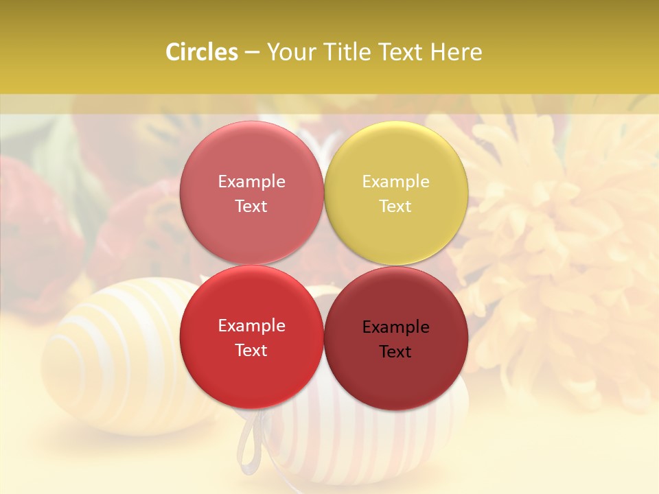 White Springtime Pattern PowerPoint Template