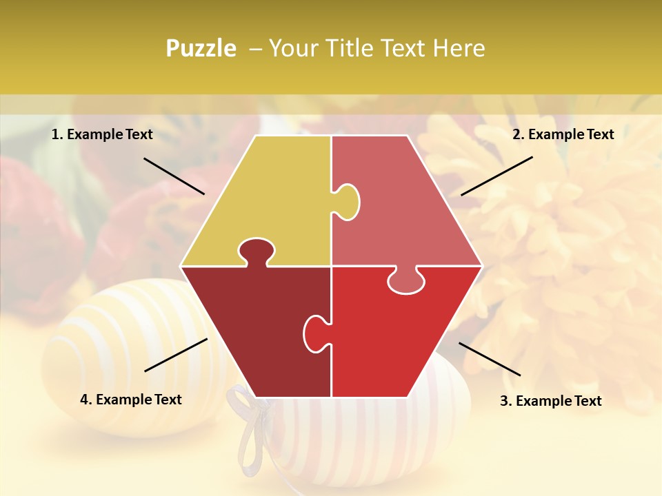 White Springtime Pattern PowerPoint Template