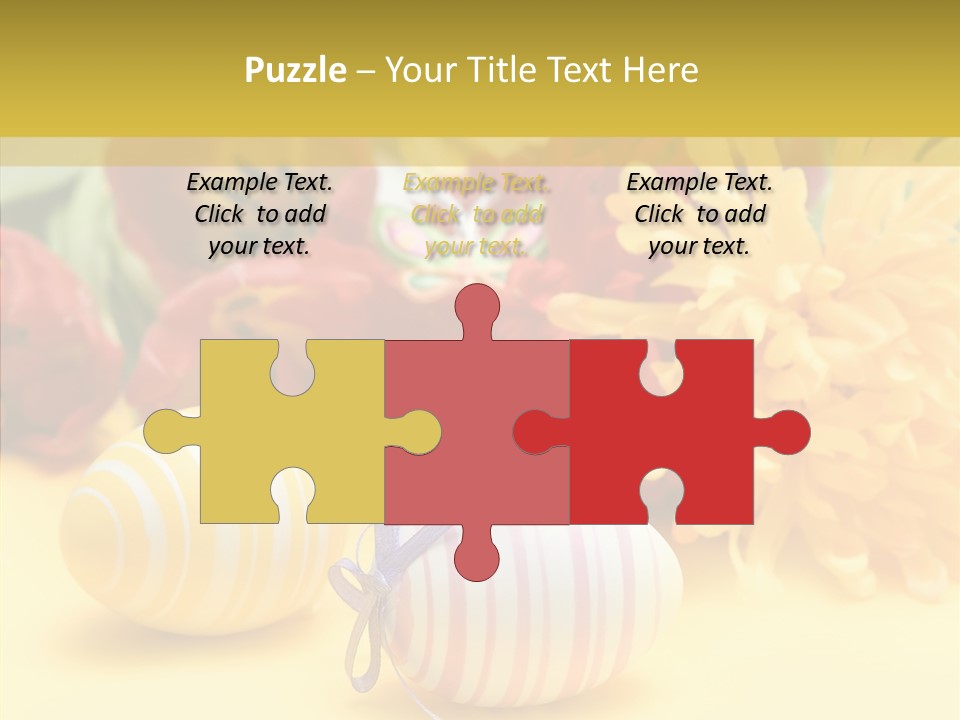 White Springtime Pattern PowerPoint Template