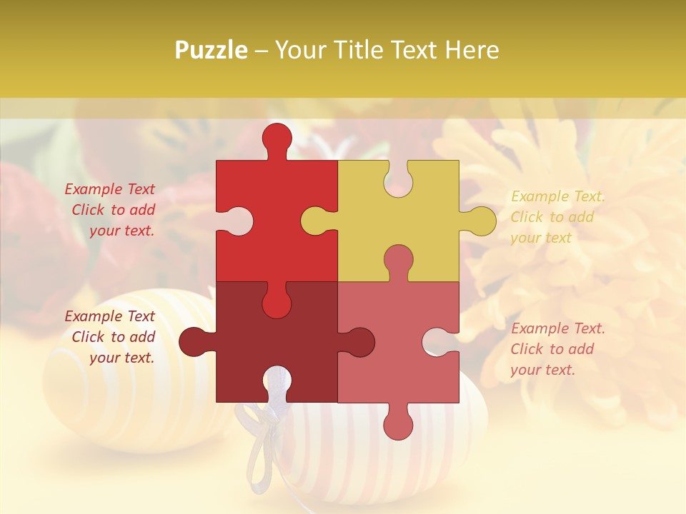 White Springtime Pattern PowerPoint Template