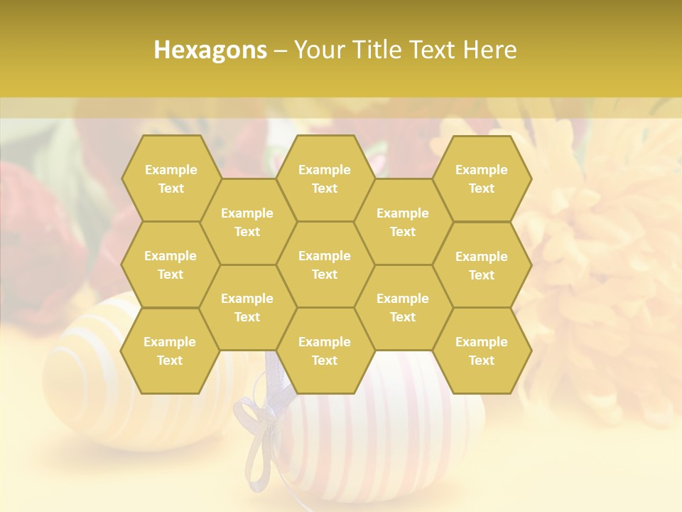 White Springtime Pattern PowerPoint Template