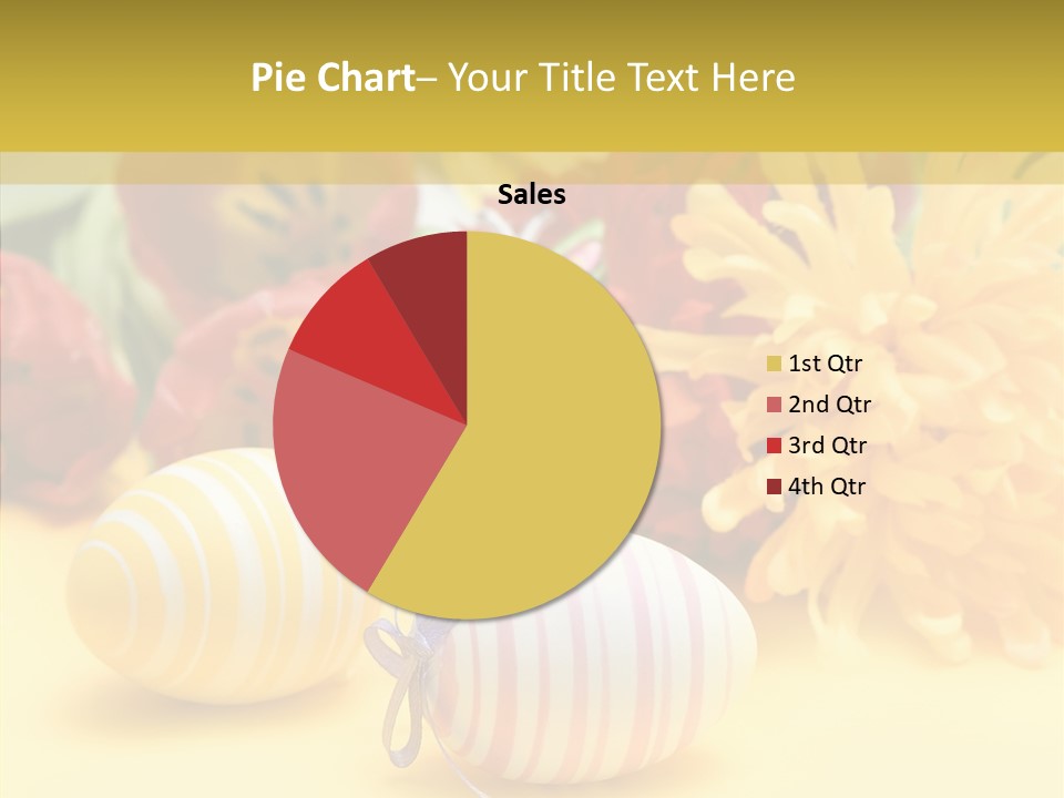 White Springtime Pattern PowerPoint Template