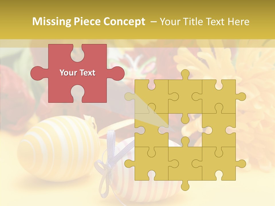 White Springtime Pattern PowerPoint Template