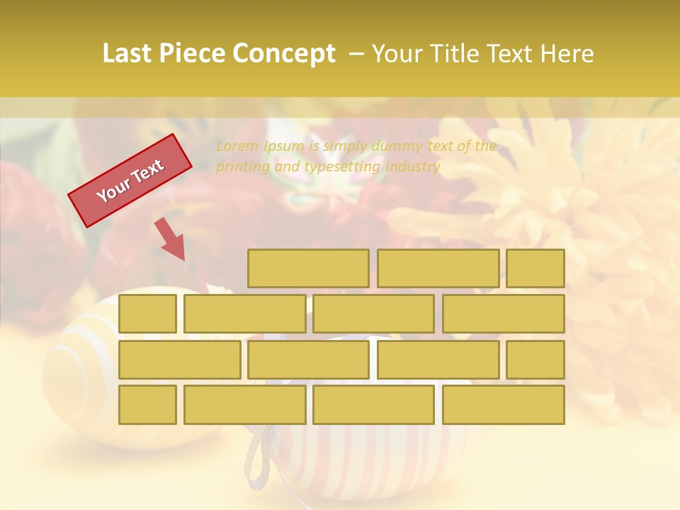 White Springtime Pattern PowerPoint Template