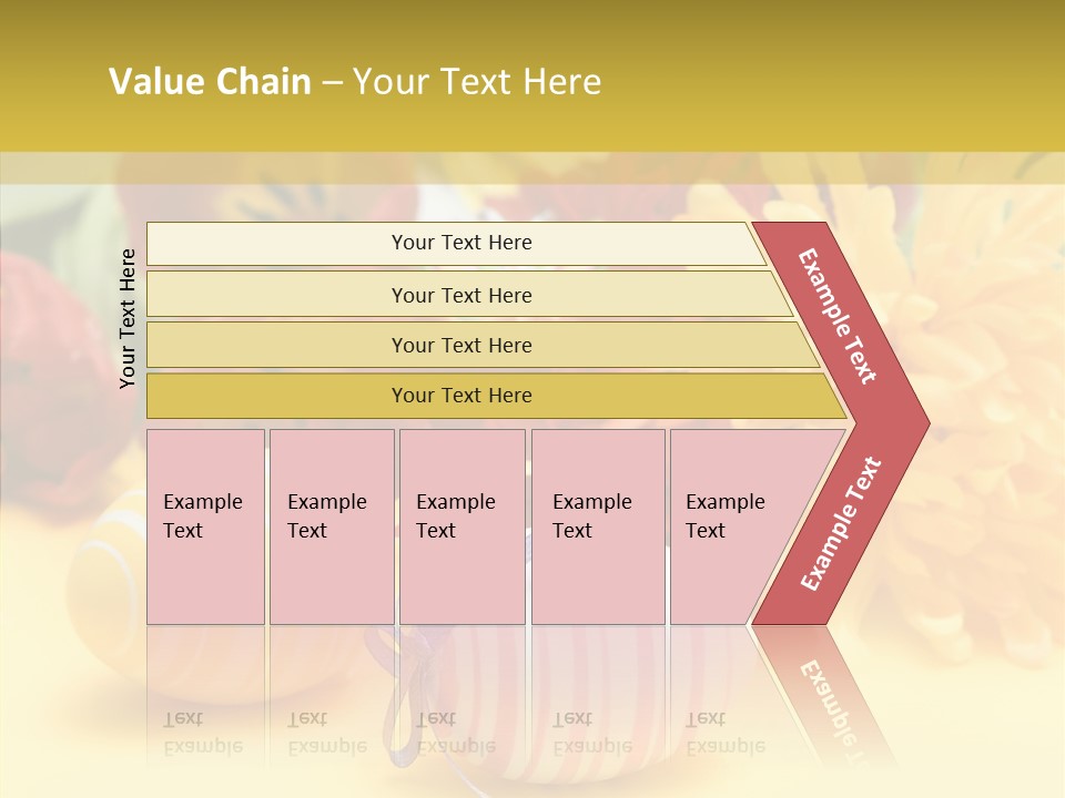 White Springtime Pattern PowerPoint Template