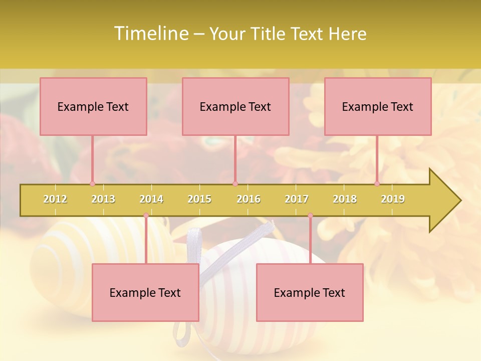 White Springtime Pattern PowerPoint Template