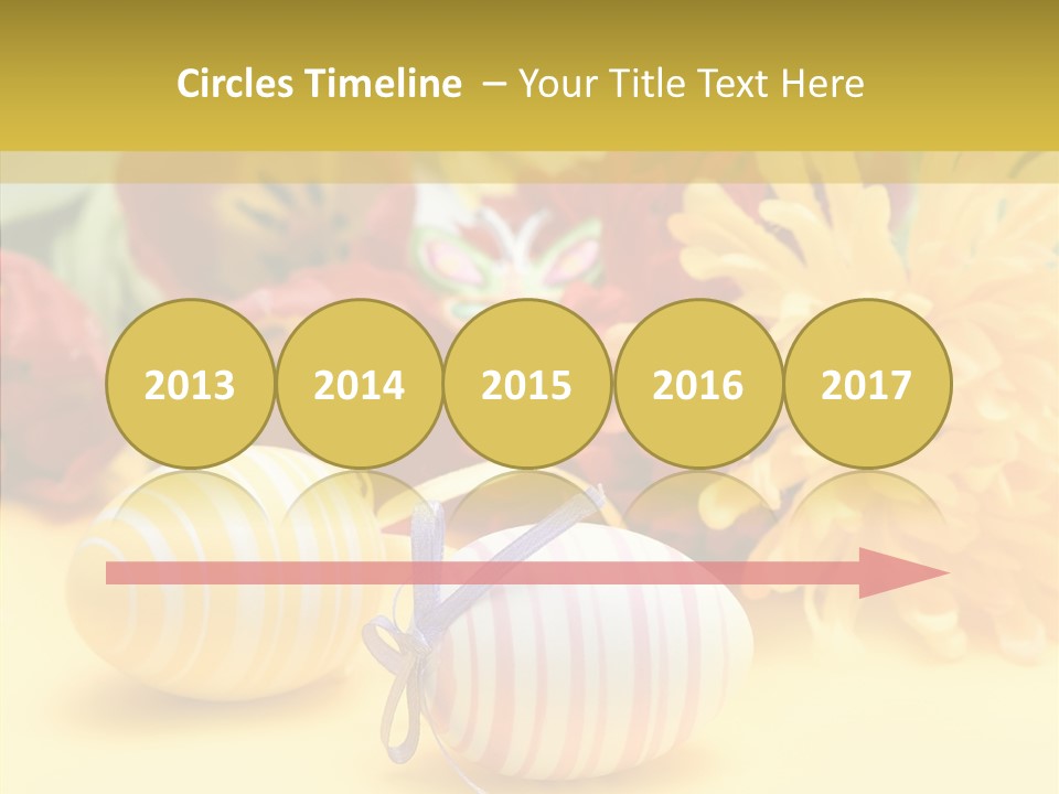 White Springtime Pattern PowerPoint Template