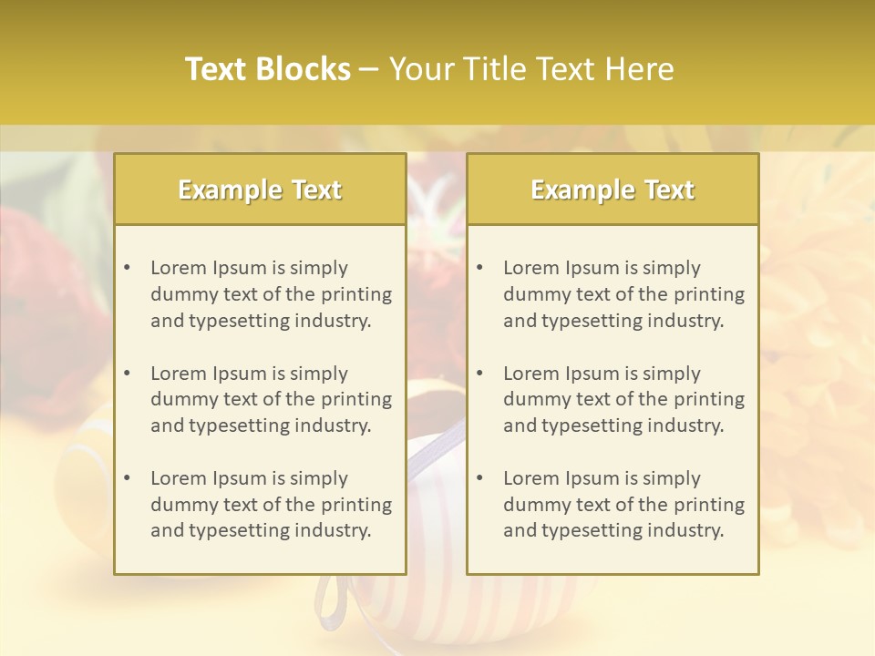 White Springtime Pattern PowerPoint Template