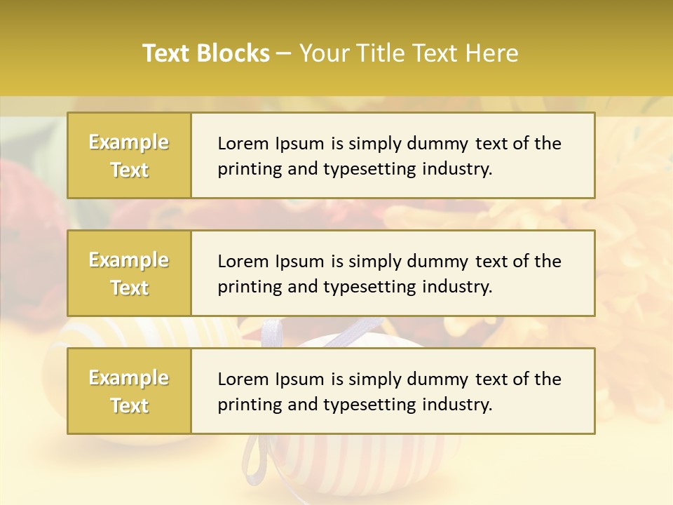 White Springtime Pattern PowerPoint Template