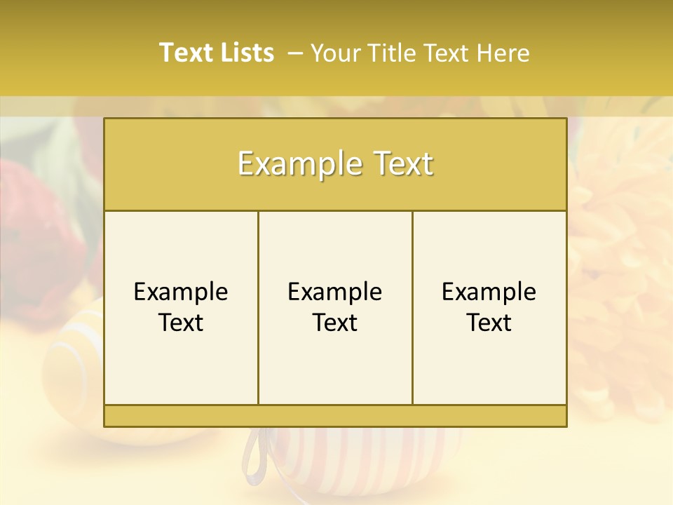 White Springtime Pattern PowerPoint Template