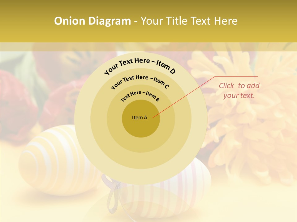 White Springtime Pattern PowerPoint Template