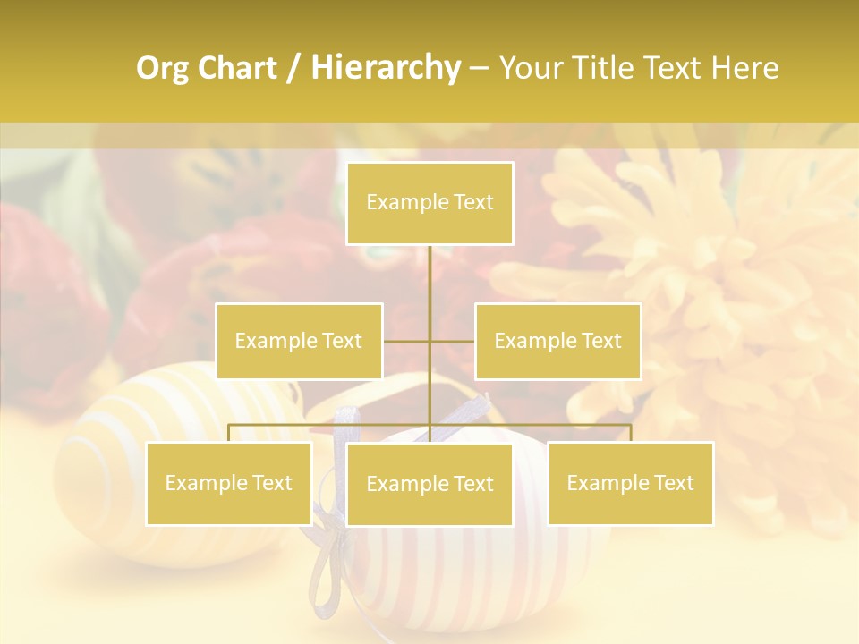 White Springtime Pattern PowerPoint Template