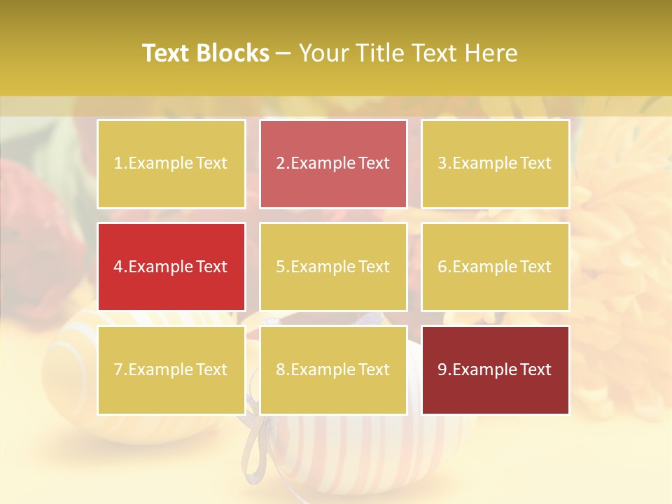 White Springtime Pattern PowerPoint Template