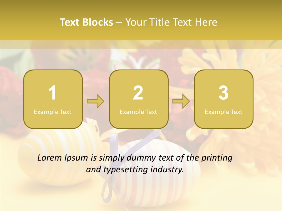 White Springtime Pattern PowerPoint Template