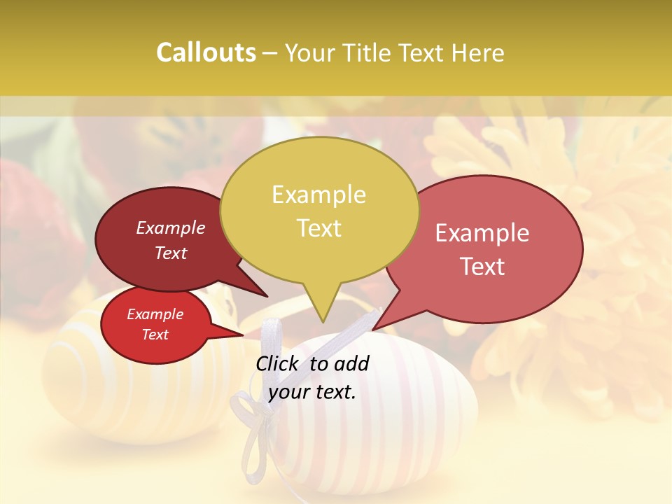 White Springtime Pattern PowerPoint Template