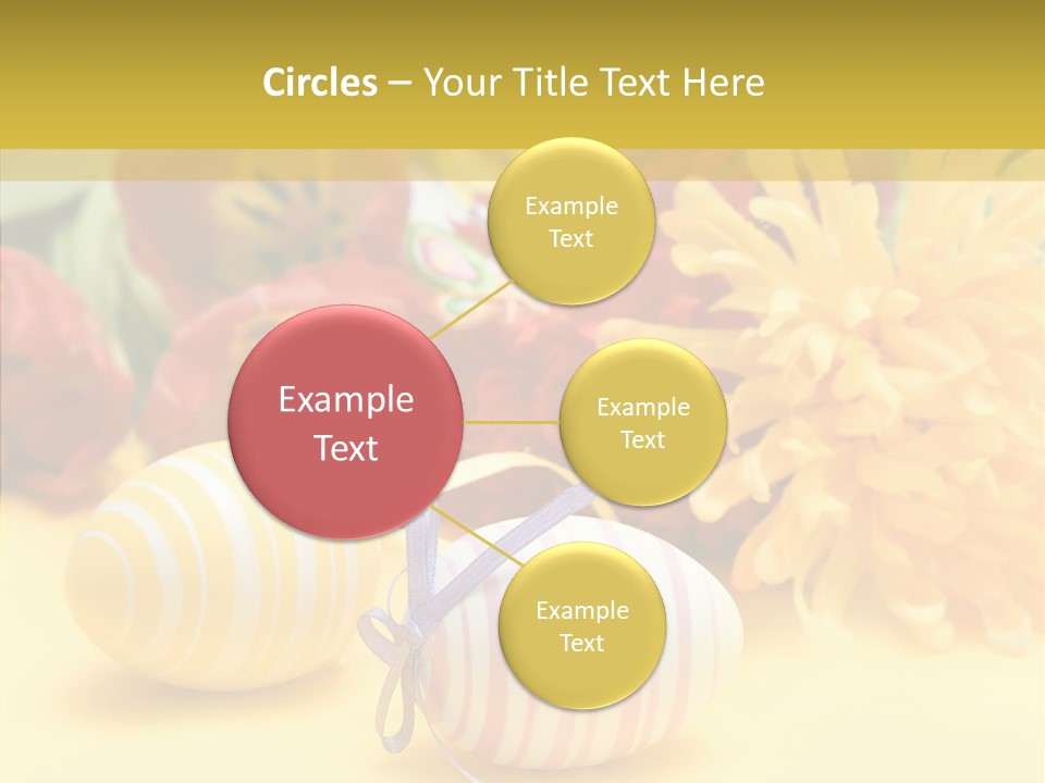 White Springtime Pattern PowerPoint Template