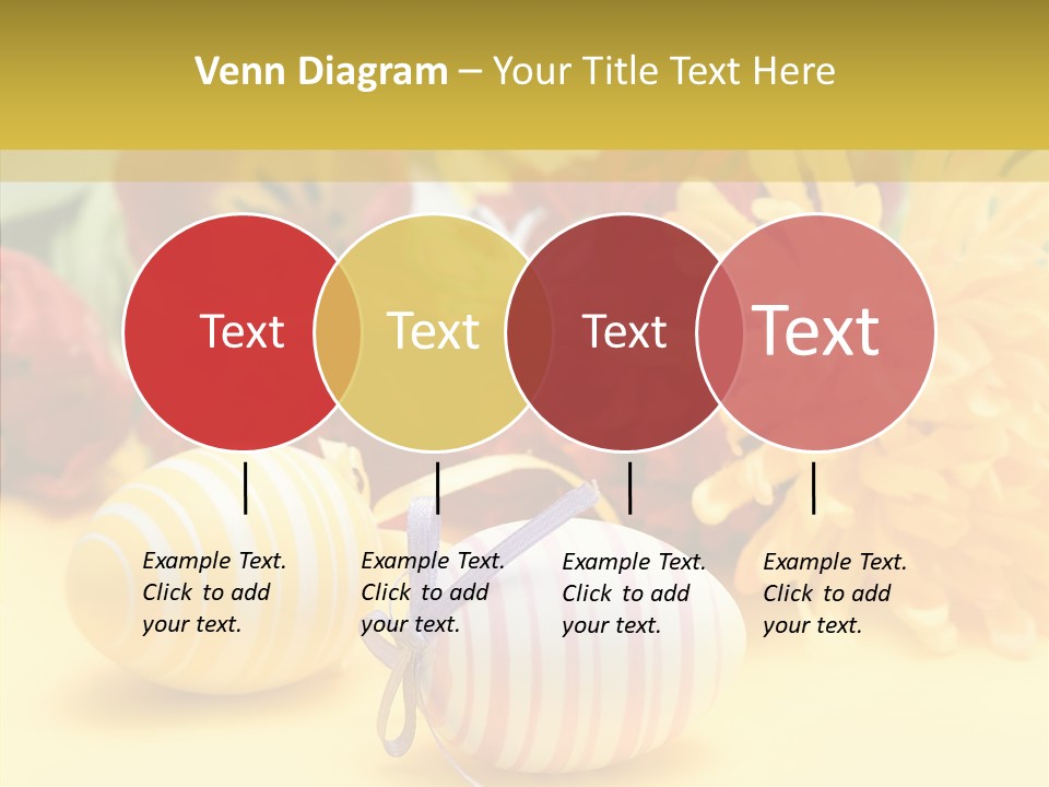 White Springtime Pattern PowerPoint Template