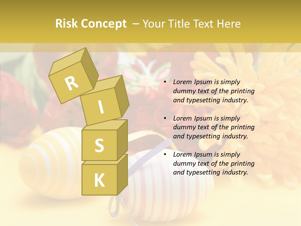 White Springtime Pattern PowerPoint Template