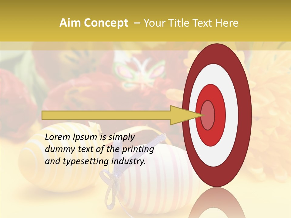 White Springtime Pattern PowerPoint Template