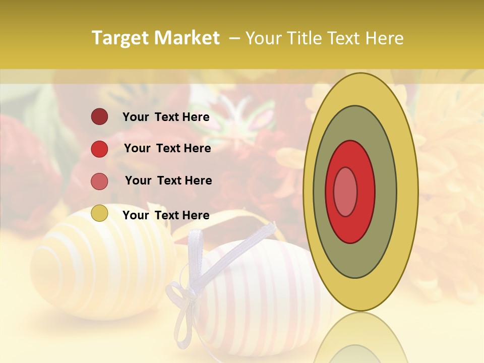 White Springtime Pattern PowerPoint Template