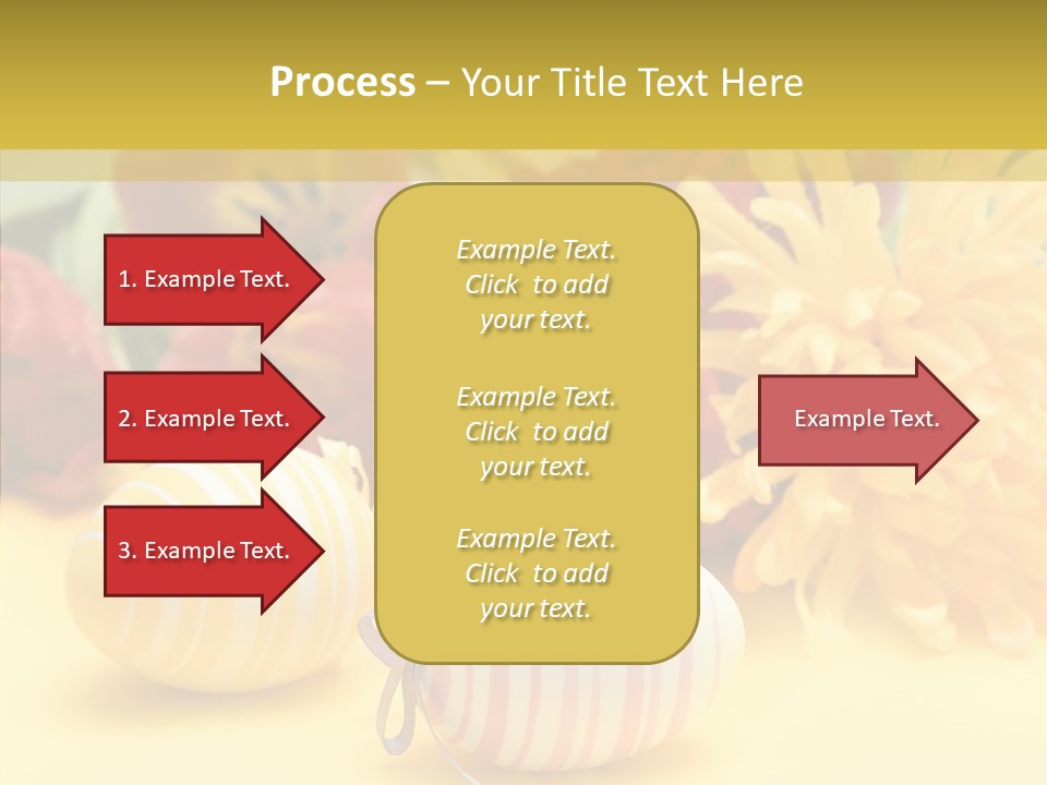 White Springtime Pattern PowerPoint Template