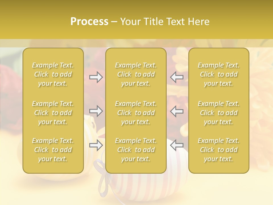 White Springtime Pattern PowerPoint Template