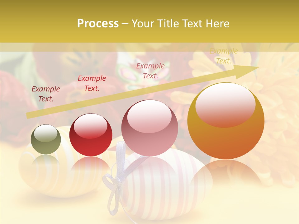 White Springtime Pattern PowerPoint Template