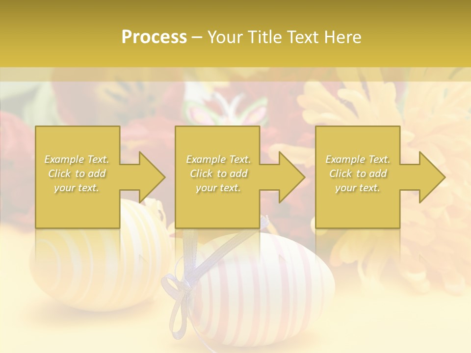 White Springtime Pattern PowerPoint Template