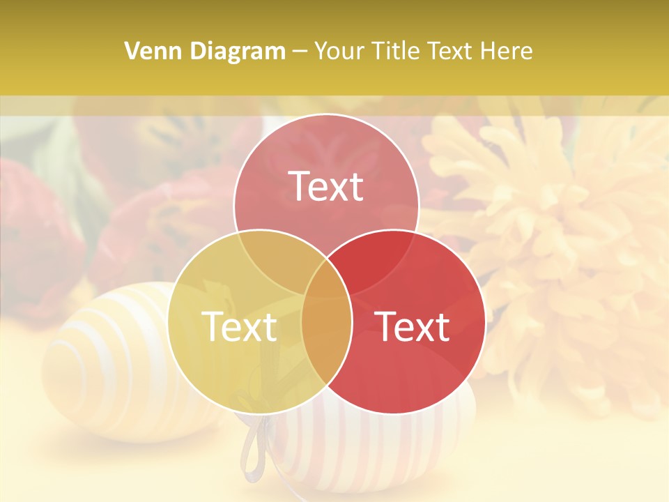 White Springtime Pattern PowerPoint Template