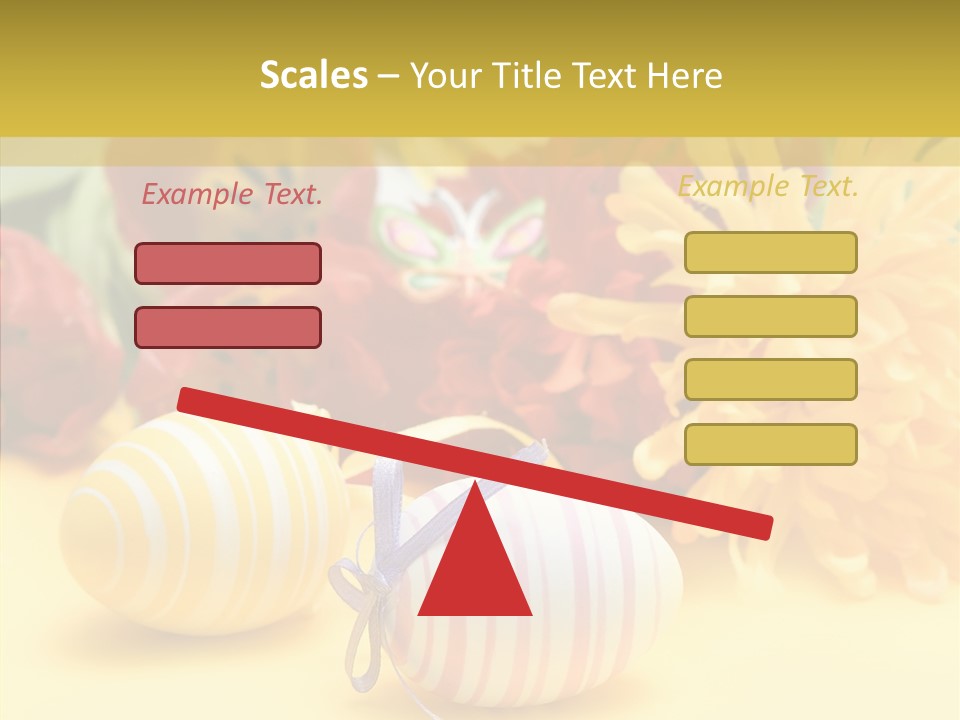 White Springtime Pattern PowerPoint Template