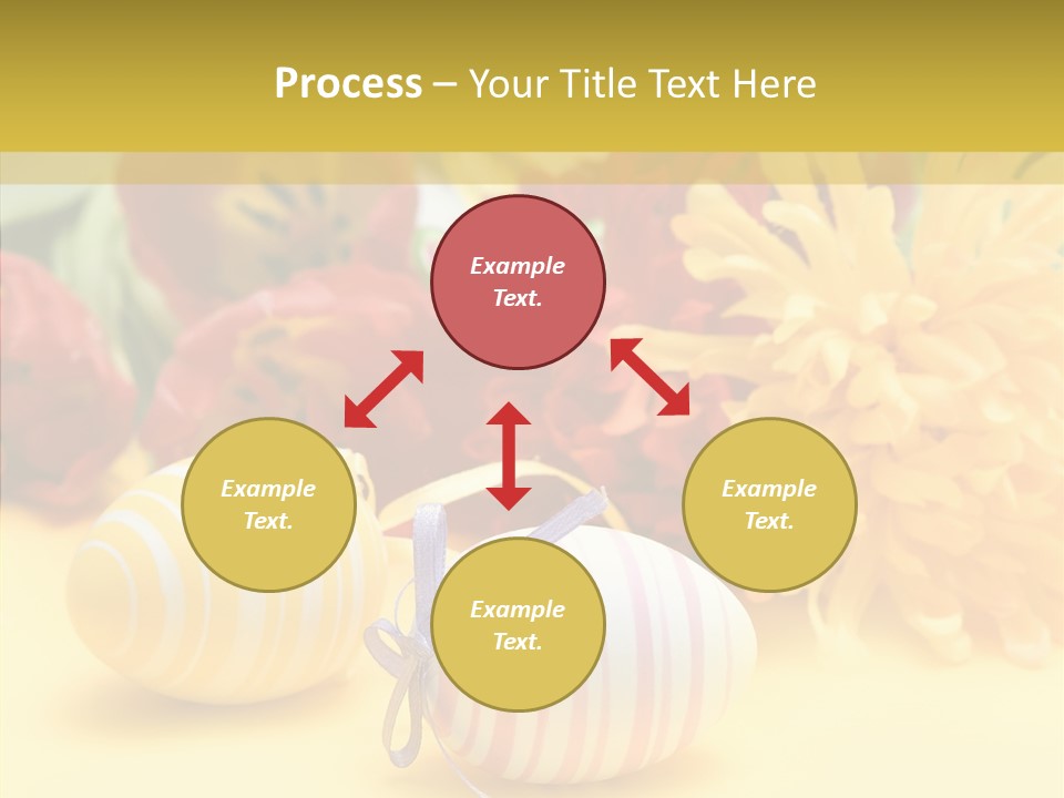White Springtime Pattern PowerPoint Template