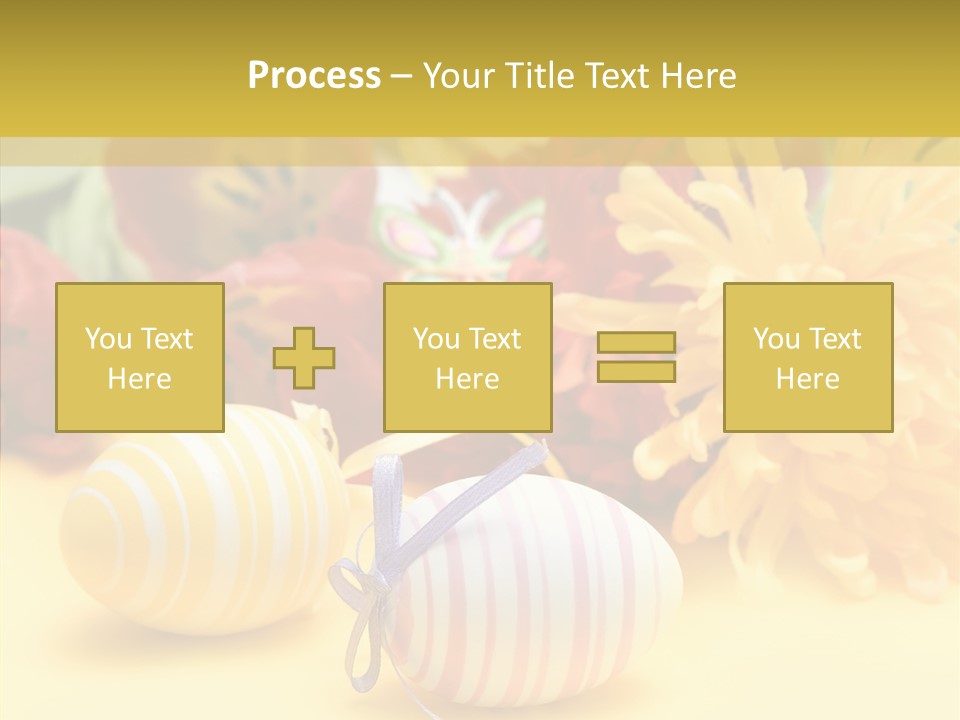 White Springtime Pattern PowerPoint Template