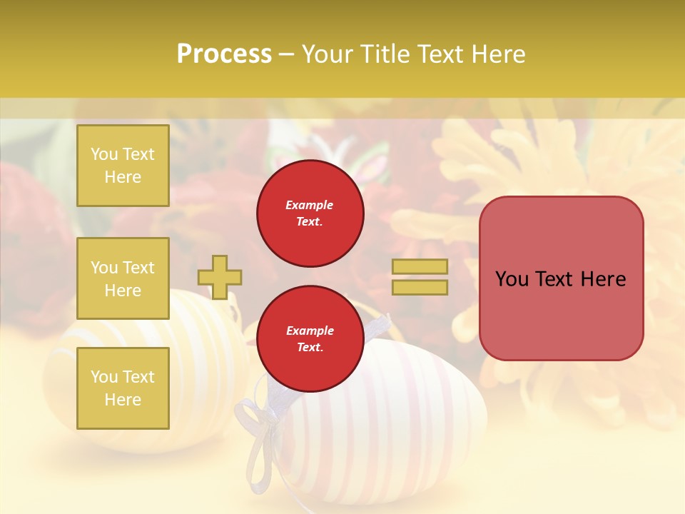 White Springtime Pattern PowerPoint Template