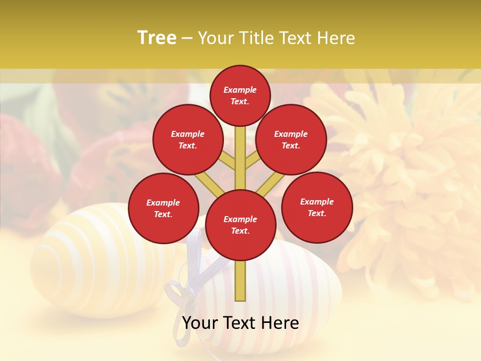 White Springtime Pattern PowerPoint Template