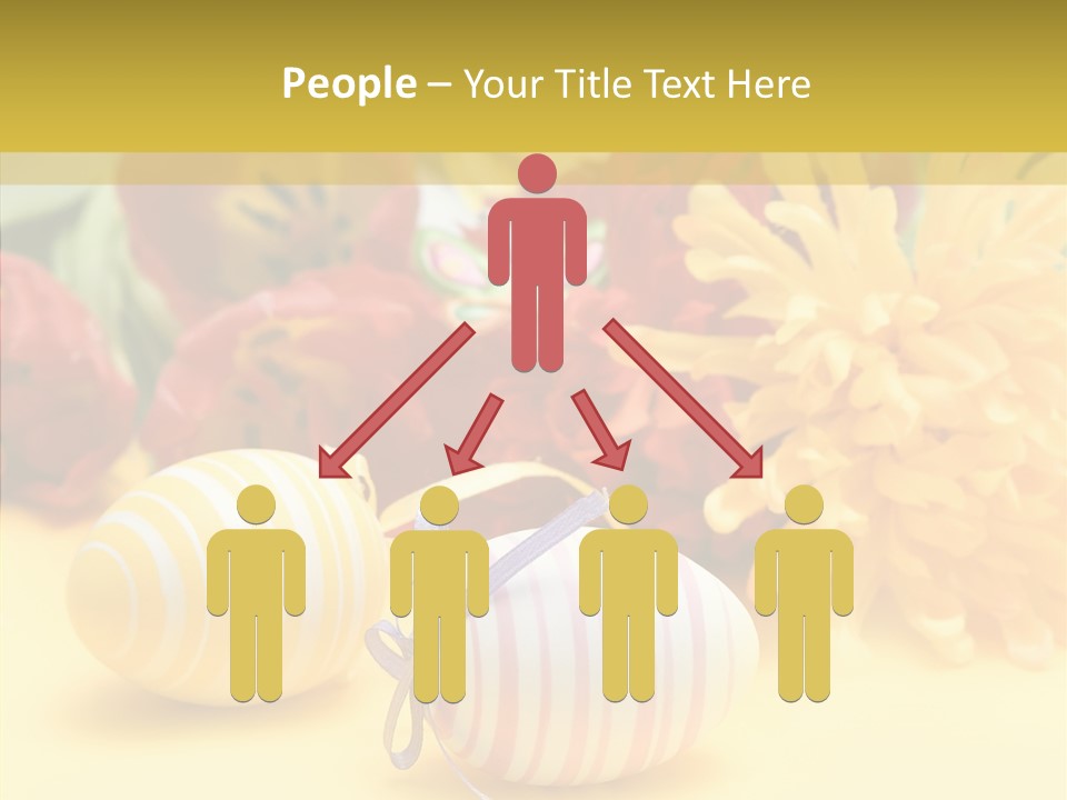 White Springtime Pattern PowerPoint Template