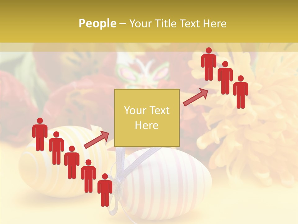 White Springtime Pattern PowerPoint Template