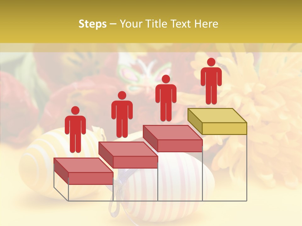 White Springtime Pattern PowerPoint Template