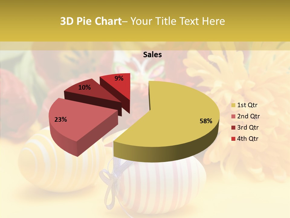 White Springtime Pattern PowerPoint Template