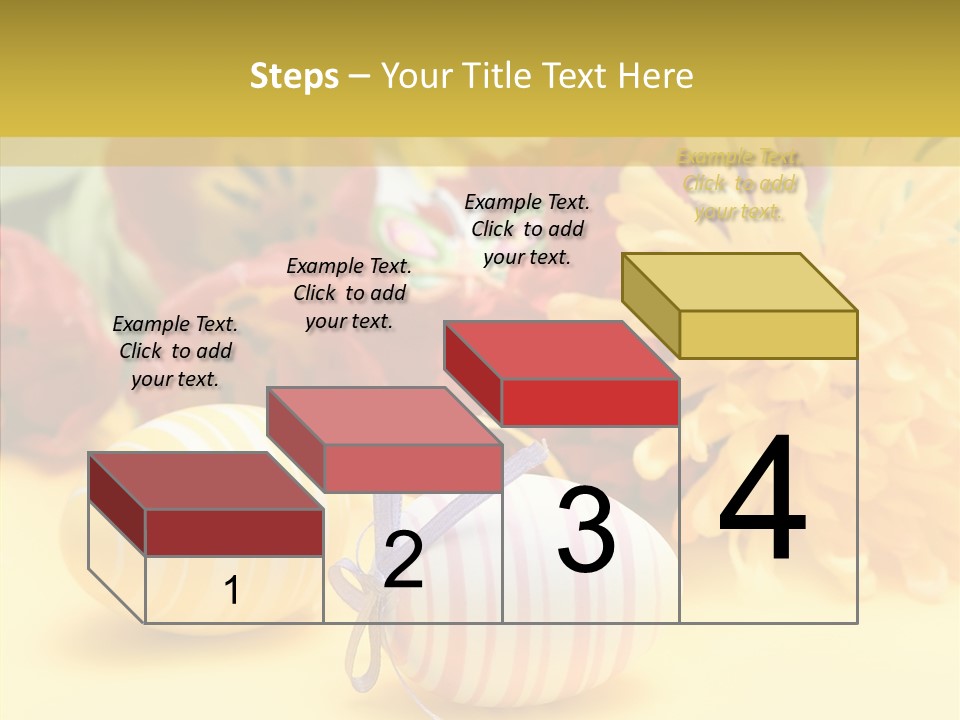 White Springtime Pattern PowerPoint Template
