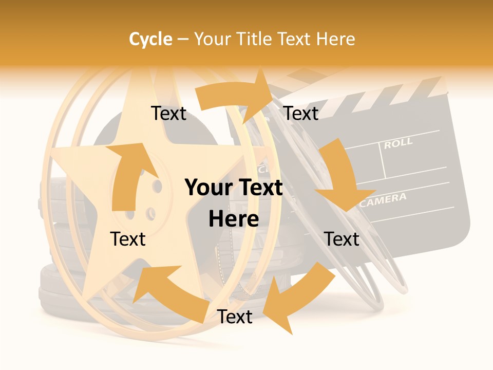 Decoration Ba Ket Bow PowerPoint Template