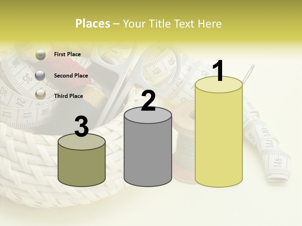 Work Knitting Scissors PowerPoint Template