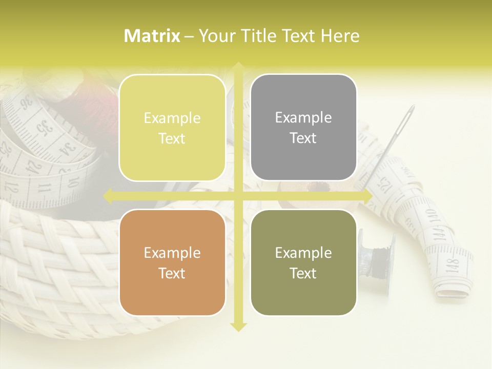 Work Knitting Scissors PowerPoint Template