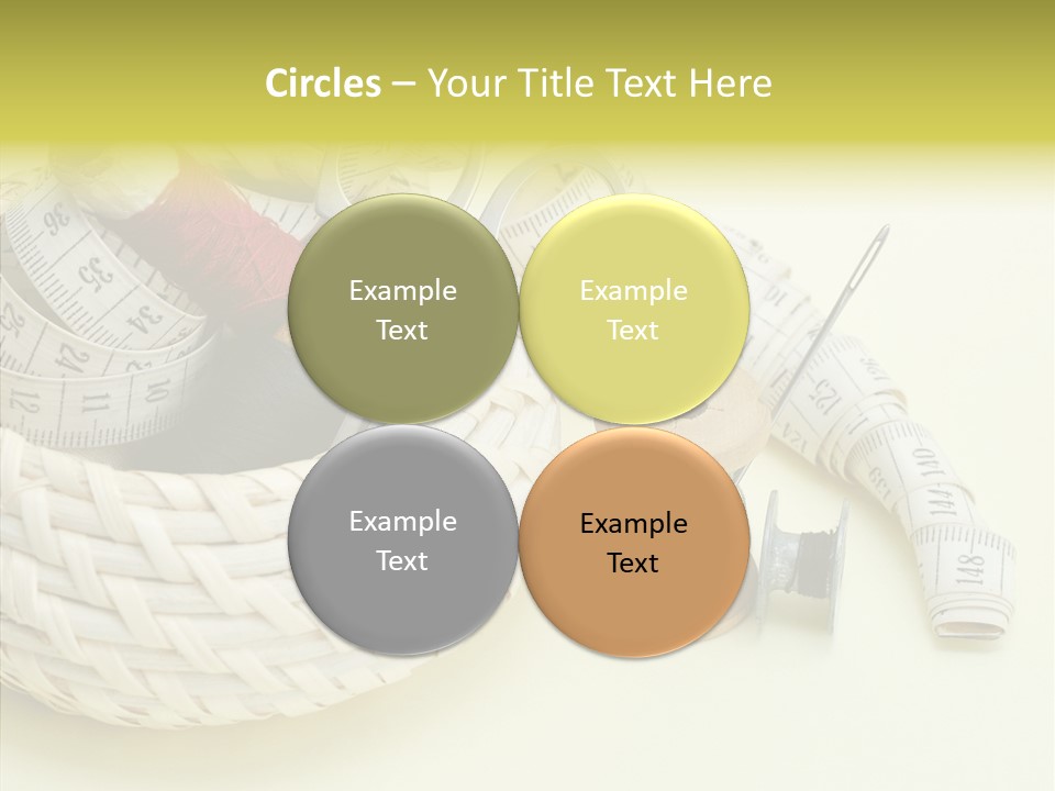 Work Knitting Scissors PowerPoint Template