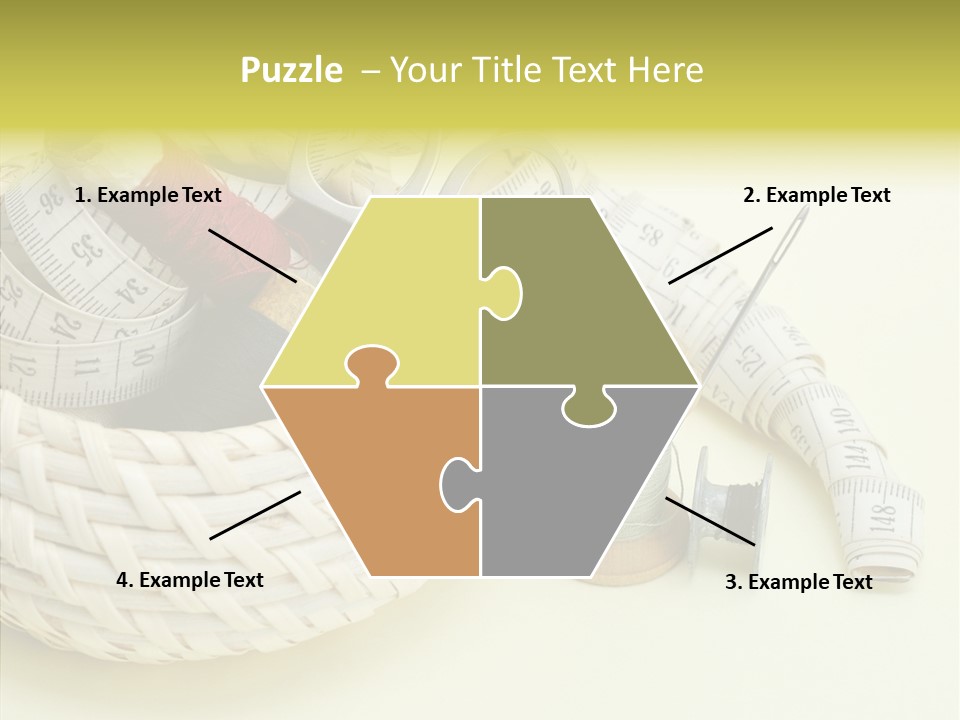 Work Knitting Scissors PowerPoint Template