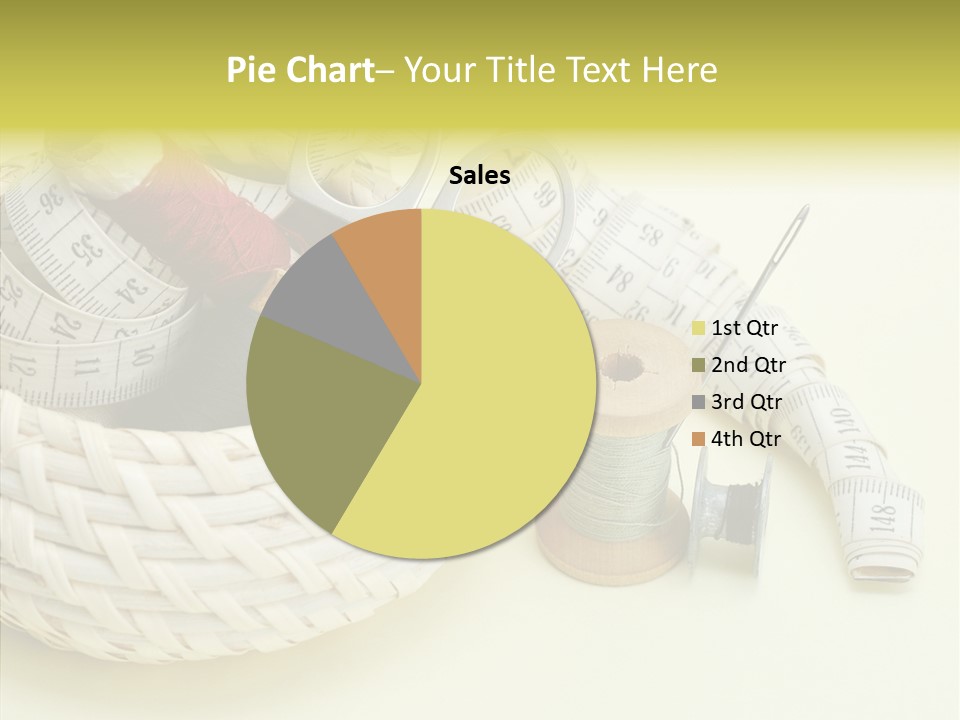 Work Knitting Scissors PowerPoint Template