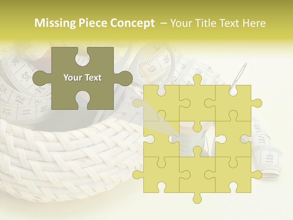 Work Knitting Scissors PowerPoint Template