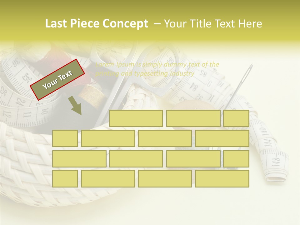 Work Knitting Scissors PowerPoint Template