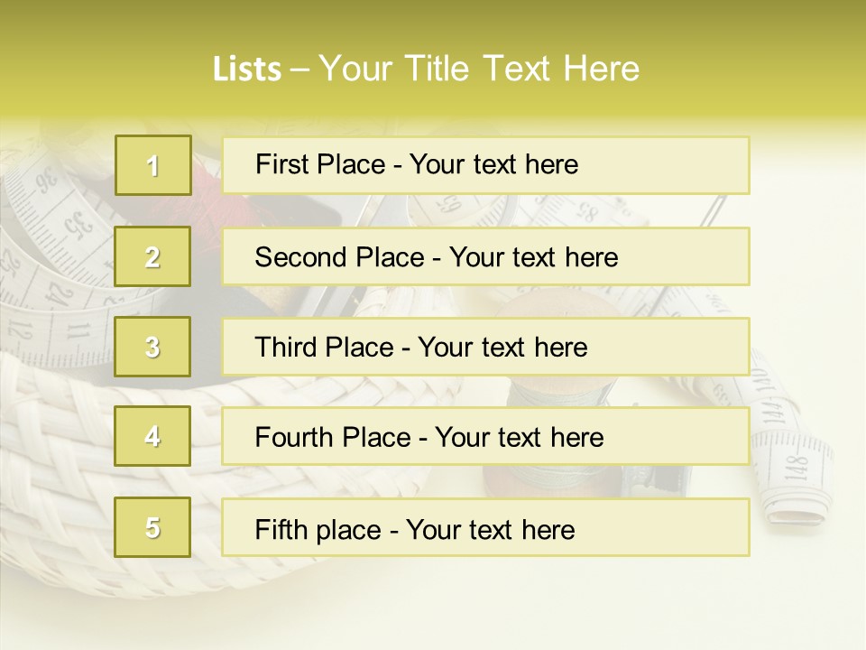 Work Knitting Scissors PowerPoint Template