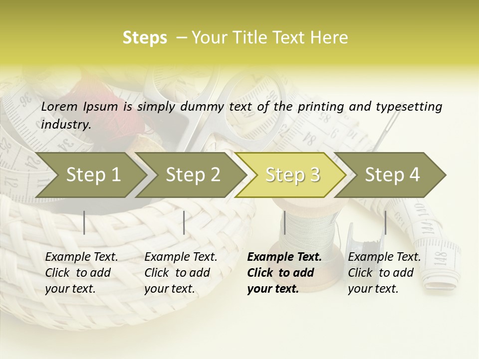 Work Knitting Scissors PowerPoint Template