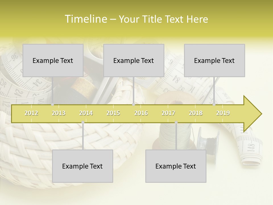 Work Knitting Scissors PowerPoint Template